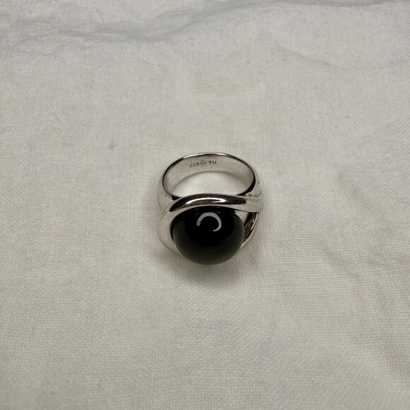 Silpada sterling Silver Black Onyx Ring size 7 - Picture 3 of 3